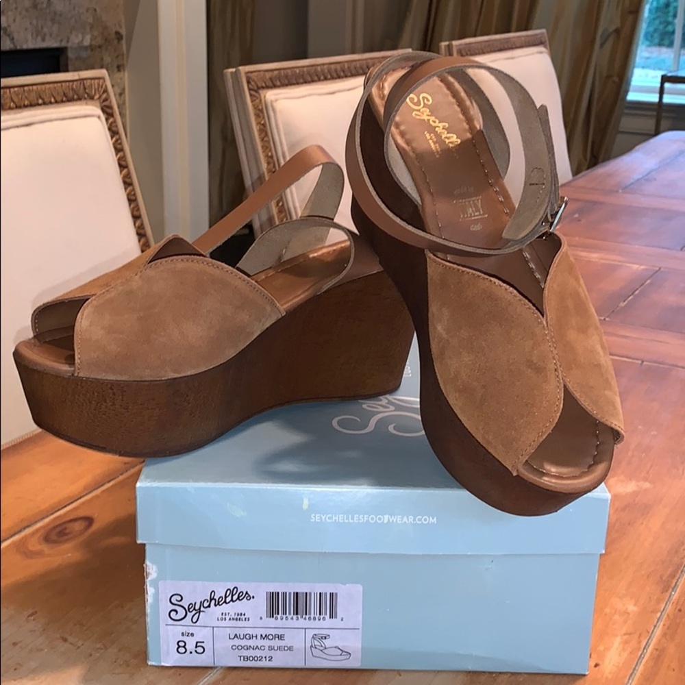 Laugh More style Seychelles wedge sandal